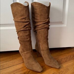 VINCE CAMUTO Tall Knee High Suede Slouchy Boots - Size 9
